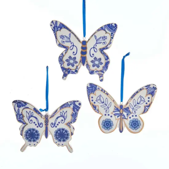 Indigo Blue Butterfly Ornament - {2}