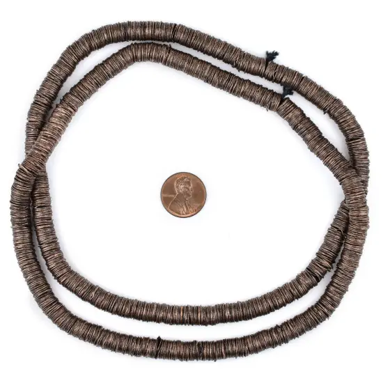 The Bead Chest Antiqued Copper Interlocking Crisp Beads (8mm) {2}