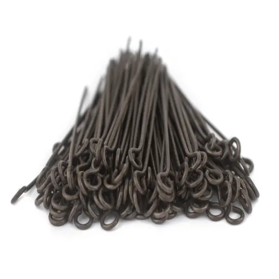 The Bead Chest Antiqued Brass 21 Gauge 1.5 Inch Eye Pins (Approx 100 pieces) {3}