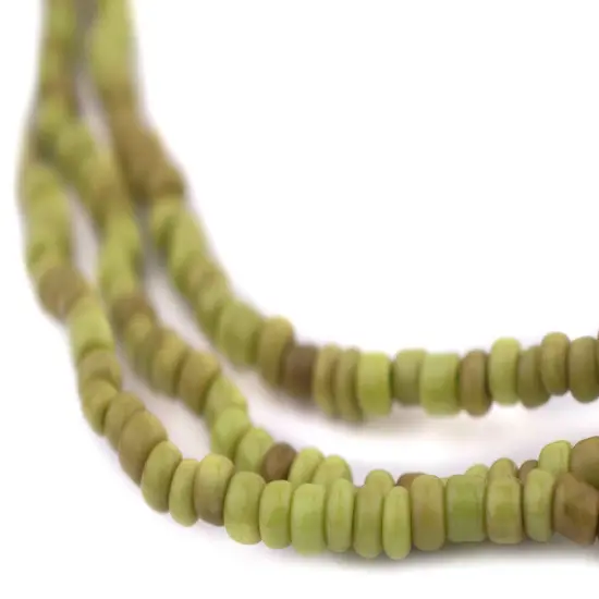 The Bead Chest Vintage-Style Green Java Glass Seed Beads (2.5mm, 48" Strand) {1}