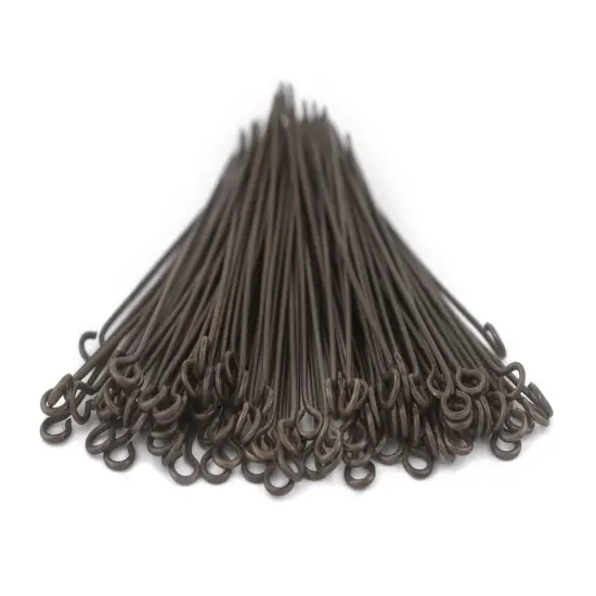 The Bead Chest Antiqued Brass 21 Gauge 2 Inch Eye Pins (Approx 100 pieces) {3}