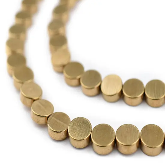 The Bead Chest Circular Disk Antiqued Brass Beads (8mm) {1}