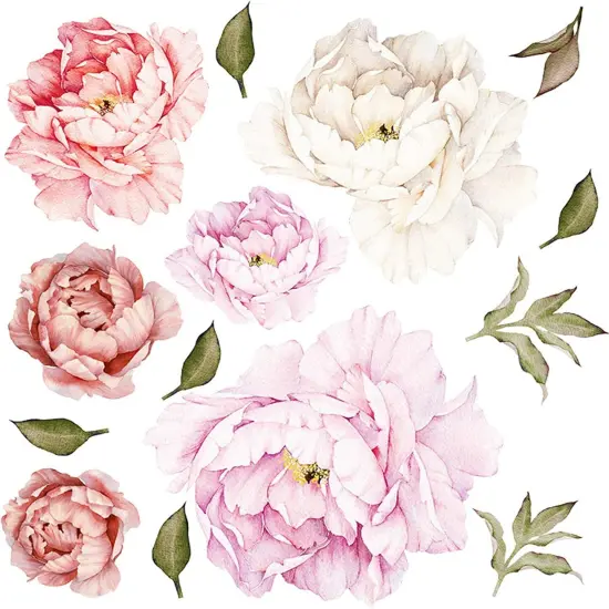 Peony Floral Wall Decal {1}