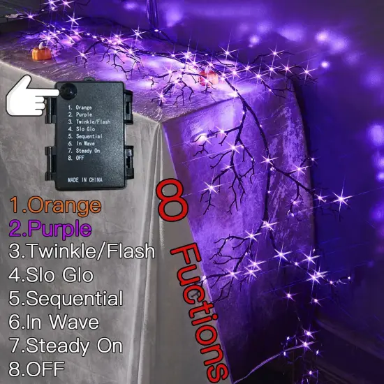 Lighted Halloween Garland {2}