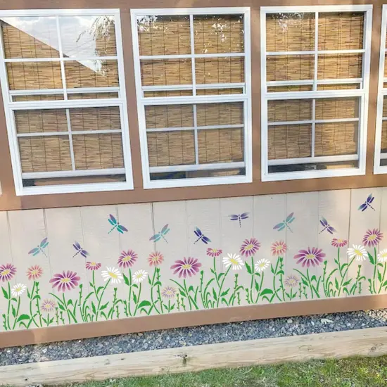 Large Flower Stencils - 16x11 Inches (Reusable) {5}