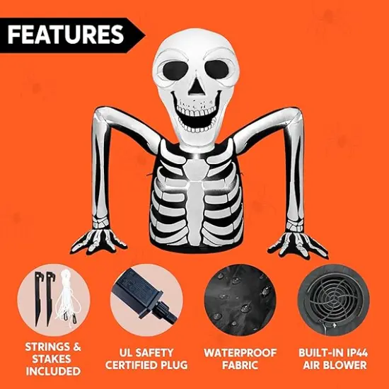 5.5 FT Long Halloween Inflatables Outdoor Decorations {4}