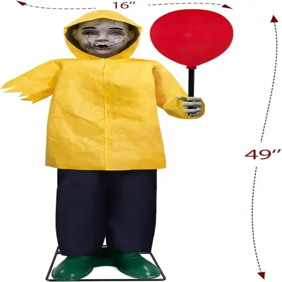 4 Ft Life Size Animatronics Prop with Glowing Balloon {5}