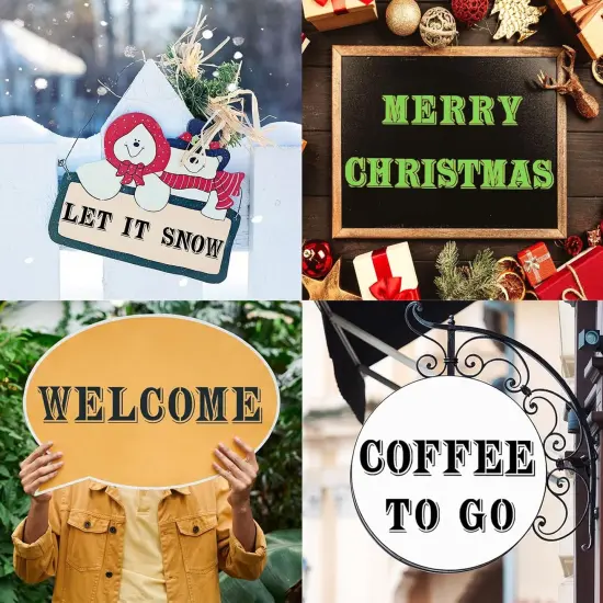 42 Pcs - 2 Inch Letter Stencils Symbol Numbers Craft Stencils {3}