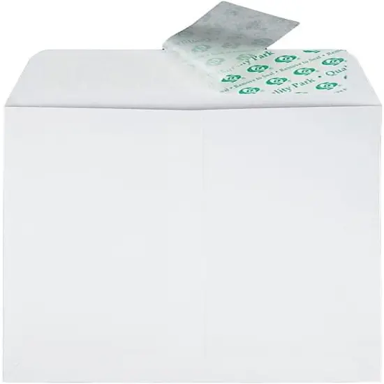 6 x 9 Catalog Envelopes with Self Seal Closure, for Mailing, Storage and Organizing, 28 lb. White Wove, 100 per Box (QUA44182) {4}