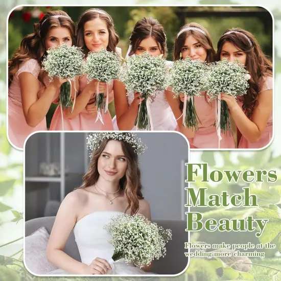 200 Pcs Babys Breath Artificial Flowers Floral Arrangement {4}