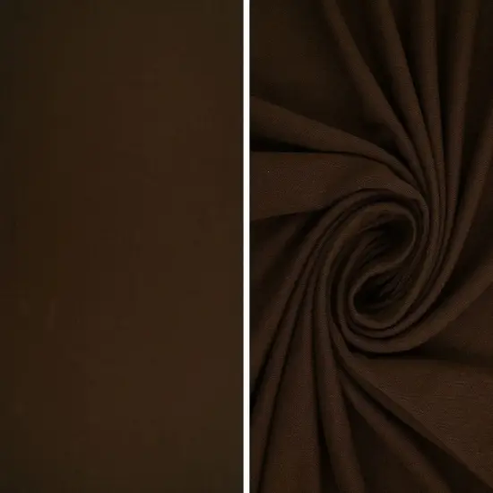 1 Yard DTY Brushed Solid Fabric Soft Stretch Smooth Texture 58/60" Wide Camel {5}