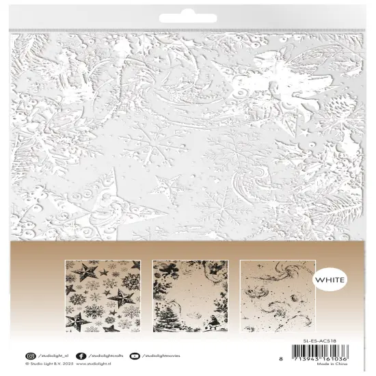 Studio Light Fairy Christmas Acetate Sheets 6/Pkg-Snow, Fairies & Stars {2}