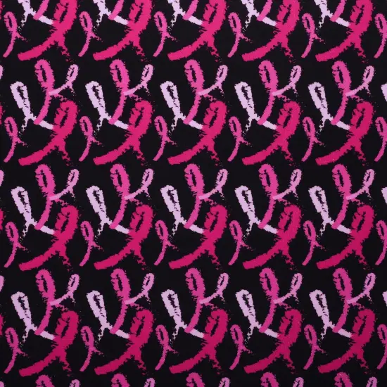 Mook Fabrics Cancer Awareness Cotton Fabric [45 in. Wide] - By The Yard Pink Ribbons {1}