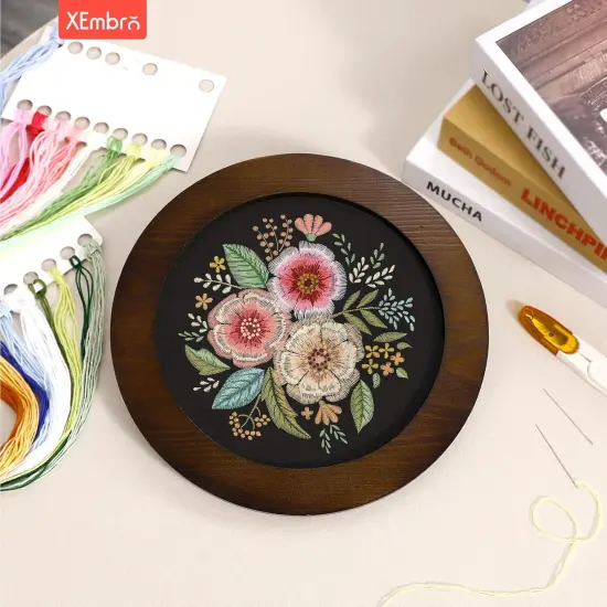 8 Inch Wood Embroidery Hoop Frame {2}