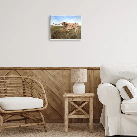 Stupell Industries Cattle with Beautiful Horns Wall Plaque By Kathy Winkler {2}