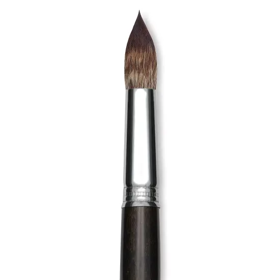 Escoda Vintage Synthetic Brush - Round Pointed, LongHandle, Size 20 {1}