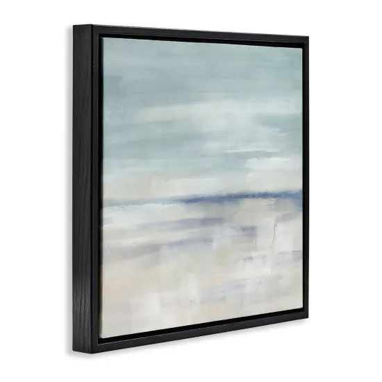 Stupell Industries Subtle Coastal Abstraction Floating Frame By J:L Design {3}