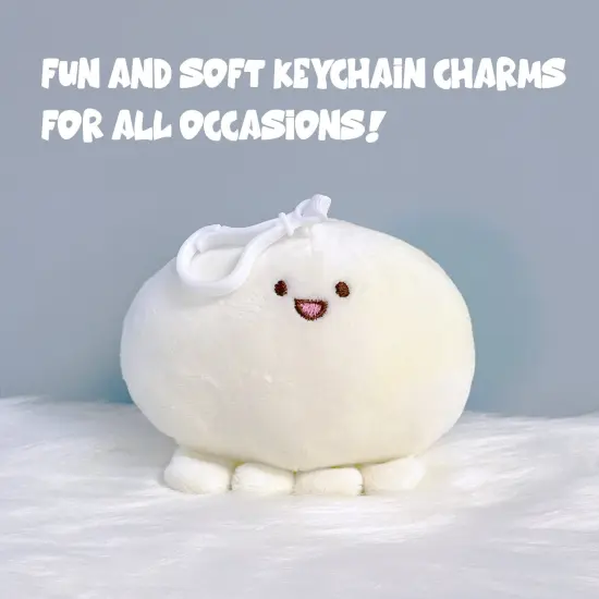 Wrapables Cute Plush Keychain Pendant Charm for Bag, Octopus {4}