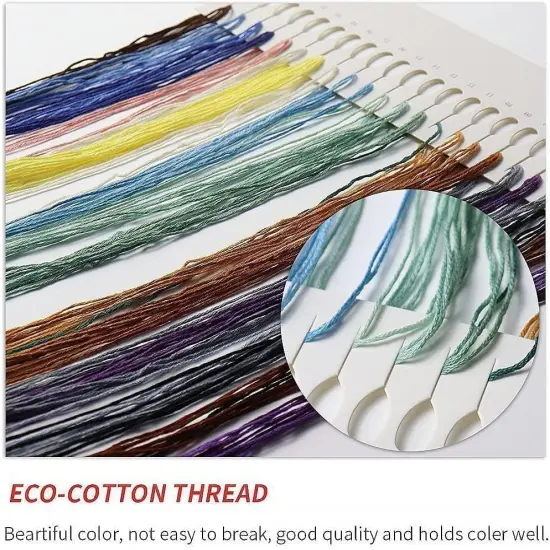 Flower Stamped Cross Stitch Kits - Colorful Flower Counted Cross Stitch Kits for Beginners Adults Needlepoint Cross-Stitch Patterns Dimensions Needlecrafts Embroidery Kits Arts and Crafts {2}