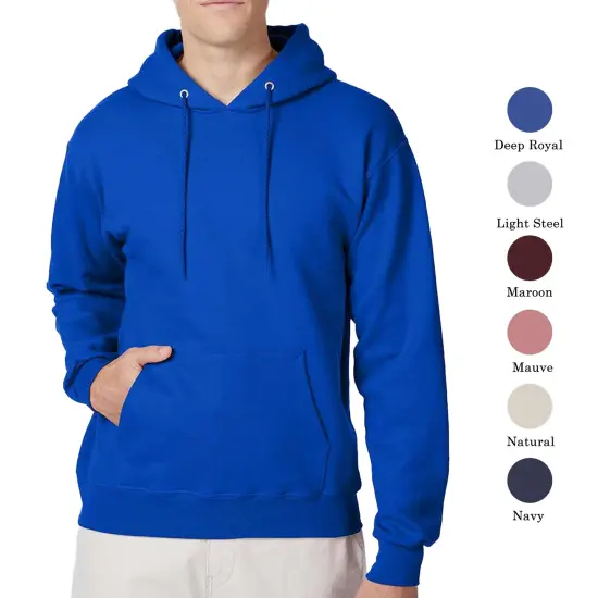 Hanes Ultimate Cotton Hooded Sweatshirt, Winter Casual Multicolor Hooded Sweater jacket Navy {7}