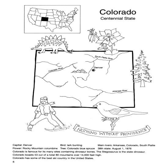 United States Coloring Book-Softcover {3}