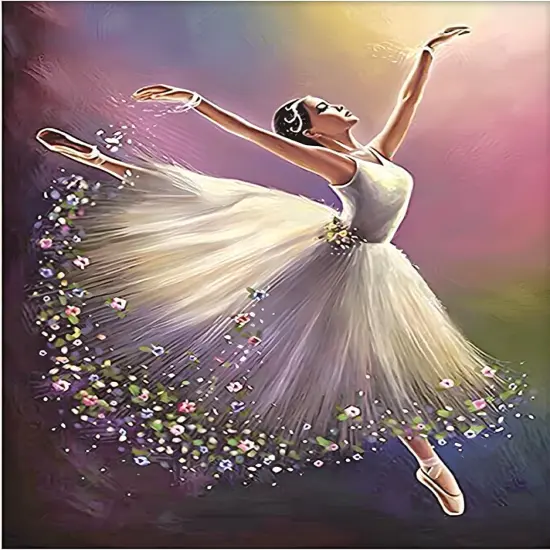 5D DIY Full Drill Ballet Dancer Diamond Art Gift for Adult ,(30x40cm/12x16inches) {1}