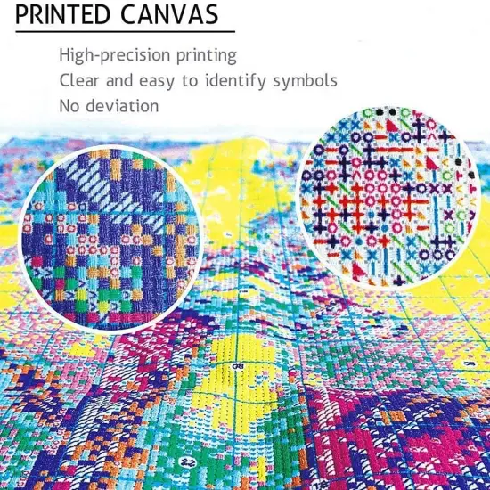 Jack and Sally Stamped Cross Stitch Kits - Halloween Printed Counted Cross Stitch for Beginners {6}