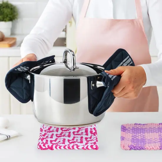 10 Inch Potholder Weaving Loom Kit for Kids & Beginners {4}