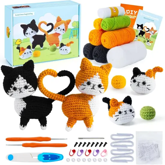 Cat Crochet Kit for Beginners {1}