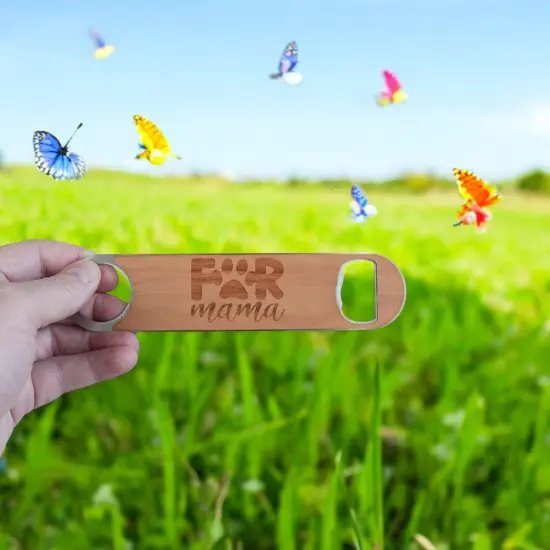 Wooden Bottle Opener - Fur Mama {3}