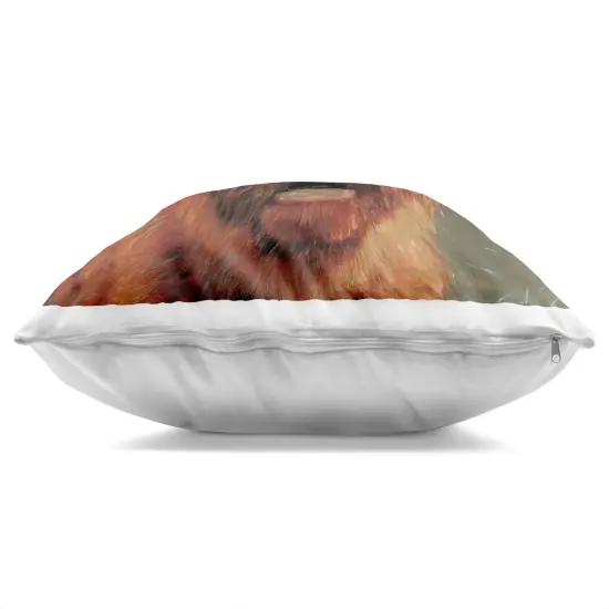 Stupell Industries Cow in Baseball Cap Indoor Pillow, 18 x 7 x 18 {3}