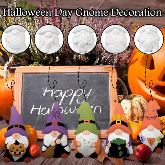 Sets Paint Your Own Ceramic Gnome Statues Ready to Paint Ceramics Paintable {2}