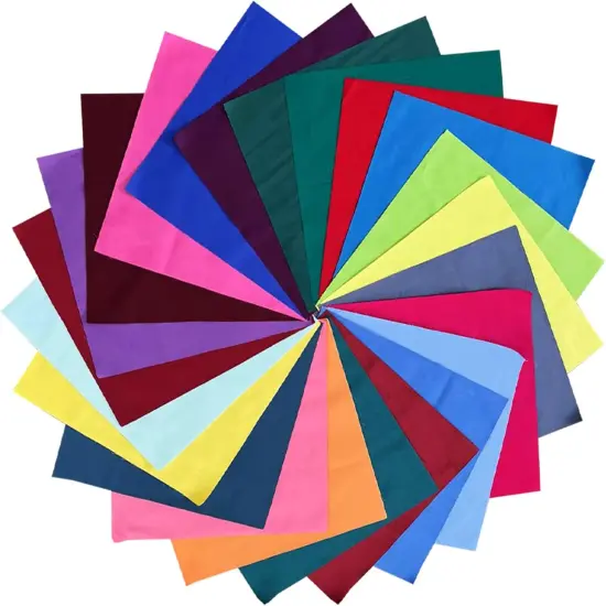 50PCS 10 x 10 inch Solid 100% Cotton Fat Quarters Precut Fabric for Sewing {4}