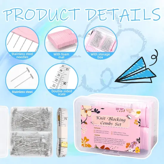 Knit Blocking Combs Pins {3}