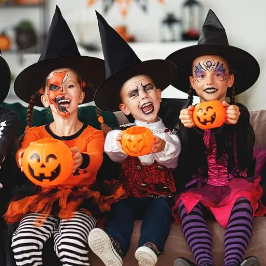 12 PCS Halloween Witch Hats with 115 FT Rope {4}