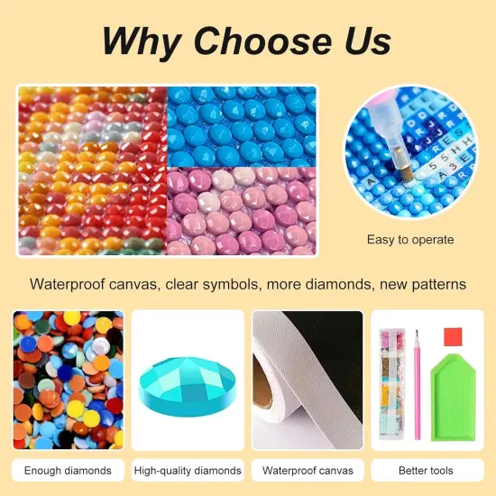 12&times;16 Inch - 10 Pack Diamond Painting Kits for Adults {4}