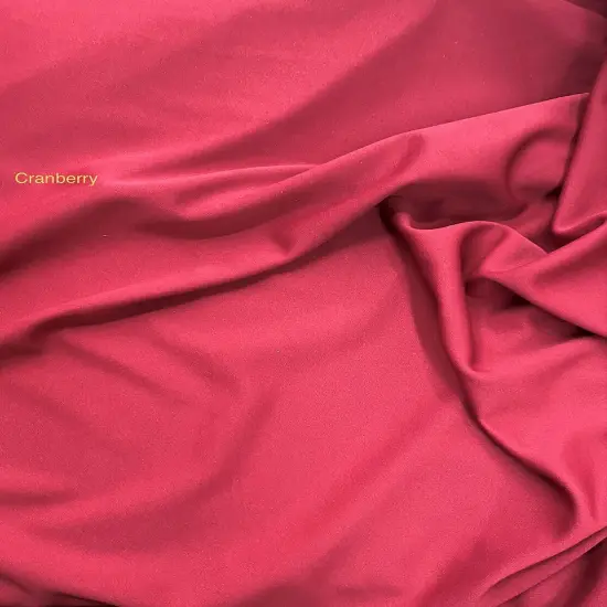 1 Yard Cranberry Scuba Knit Stretch Fabric for Apparel Sewing Costumes Dresses Crafts 59&Prime;-60&Prime; Wide {1}