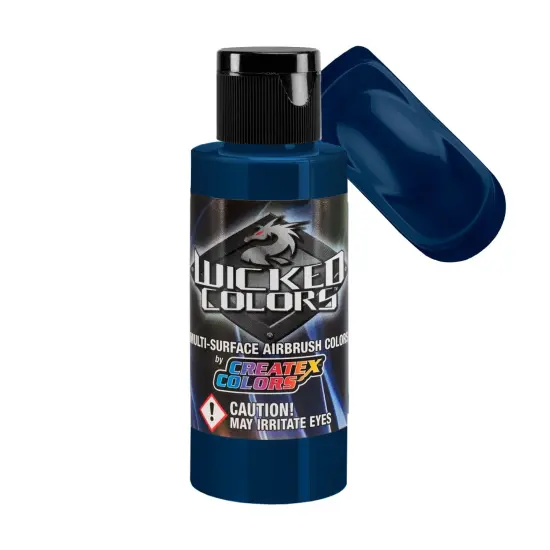 Blue Green - Wicked Detail Semi Opaque Colors Airbrush Paint, Matte Finish, 2 oz. {1}
