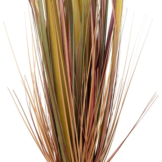 Northlight 34" Red Artificial Grass Plant in a Rope Pot {5}