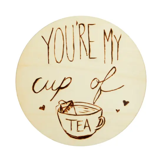 10 Inch Wooden Circles for Crafts, Unfinished Rounds for Wood Burning, DIY Signs, Painting, Decorations (10 Pack) Brown {6}