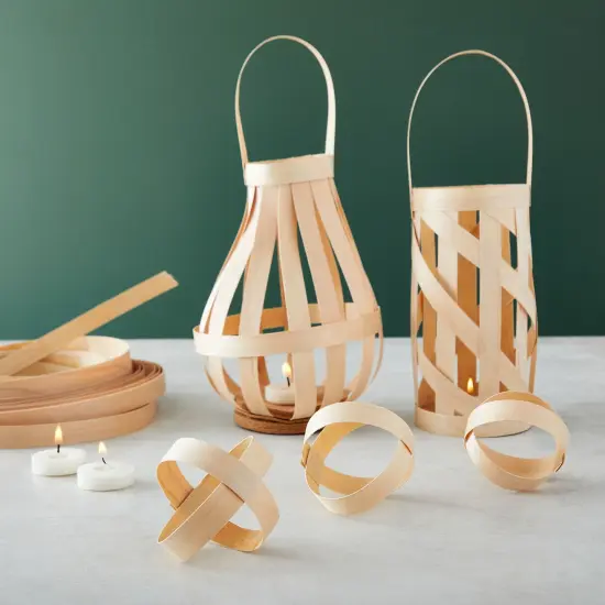 Thin Flat Reed Coil, 5/8" Wide for Wicker Basket Weaving Supplies, DIY Crafts (0.5 lbs, 118 Ft) Brown {2}