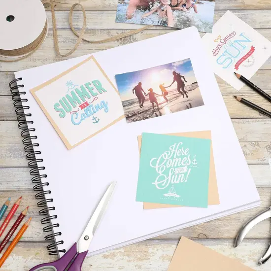 Hardcover Scrapbook Album (12 x 12 Inches, White, 40 Sheets, 80 Pages) {3}