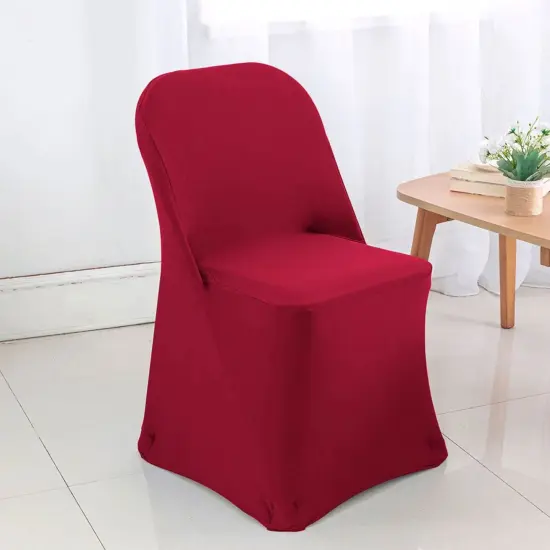 1 Piece Apple Red Stretch Spandex Chair Cover for Vibrant Folding Seating {3}