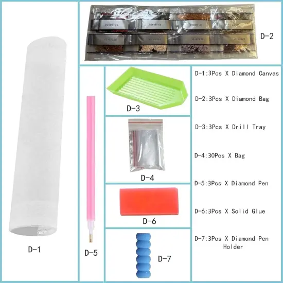 3 Pack Mushroom Diamond Painting Kits for Adults {4}