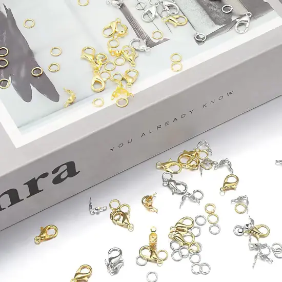 462 Pcs Lobster Claw Clasps for Jewelry Making Kit {5}