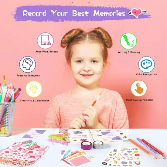 DIY Journal Kit for Girls - Multicolored {5}