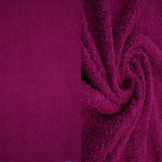 1 Yard Cozy Sweater Knit Fabric, 58/60&Prime; Wide Polyester Spandex Blend MAGENTA {1}