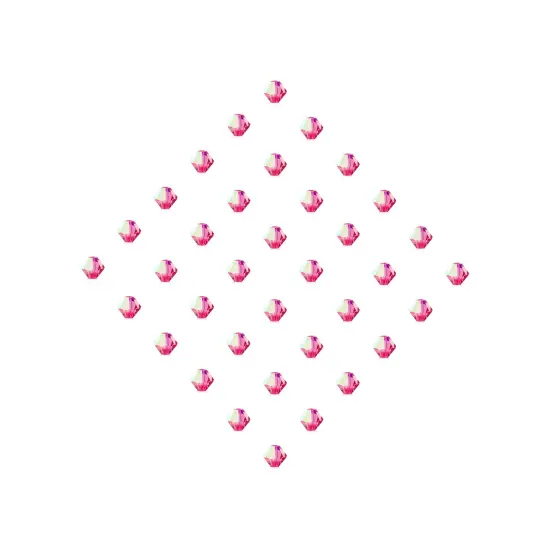 Preciosa 6mm Czech Crystals Bicone Rondelle Beads, 36pcs Rose AB {5}