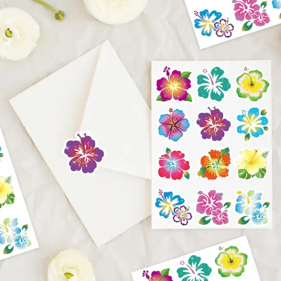 288pcs Hibiscus Stickers {3}