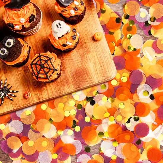 Fall Confetti/Maroon Orange Gold Confetti/Thanksgiving Decorations/Burgundy Orange Gold FAll Birthday Decorations Weddings Burgundy {4}